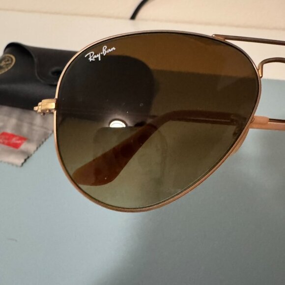 Ray Ban \'Original Aviator\' 58mm Sunglasses, Brown main image 7